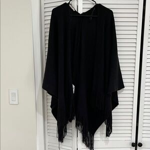 Black Ruana / Wrap / Blanket Scarf